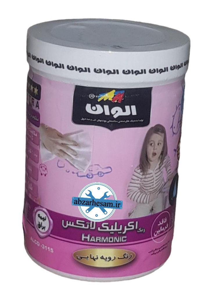 رنگ الوان اکرولیک لاتکس نیمه براق سطل 1 کیلویی
